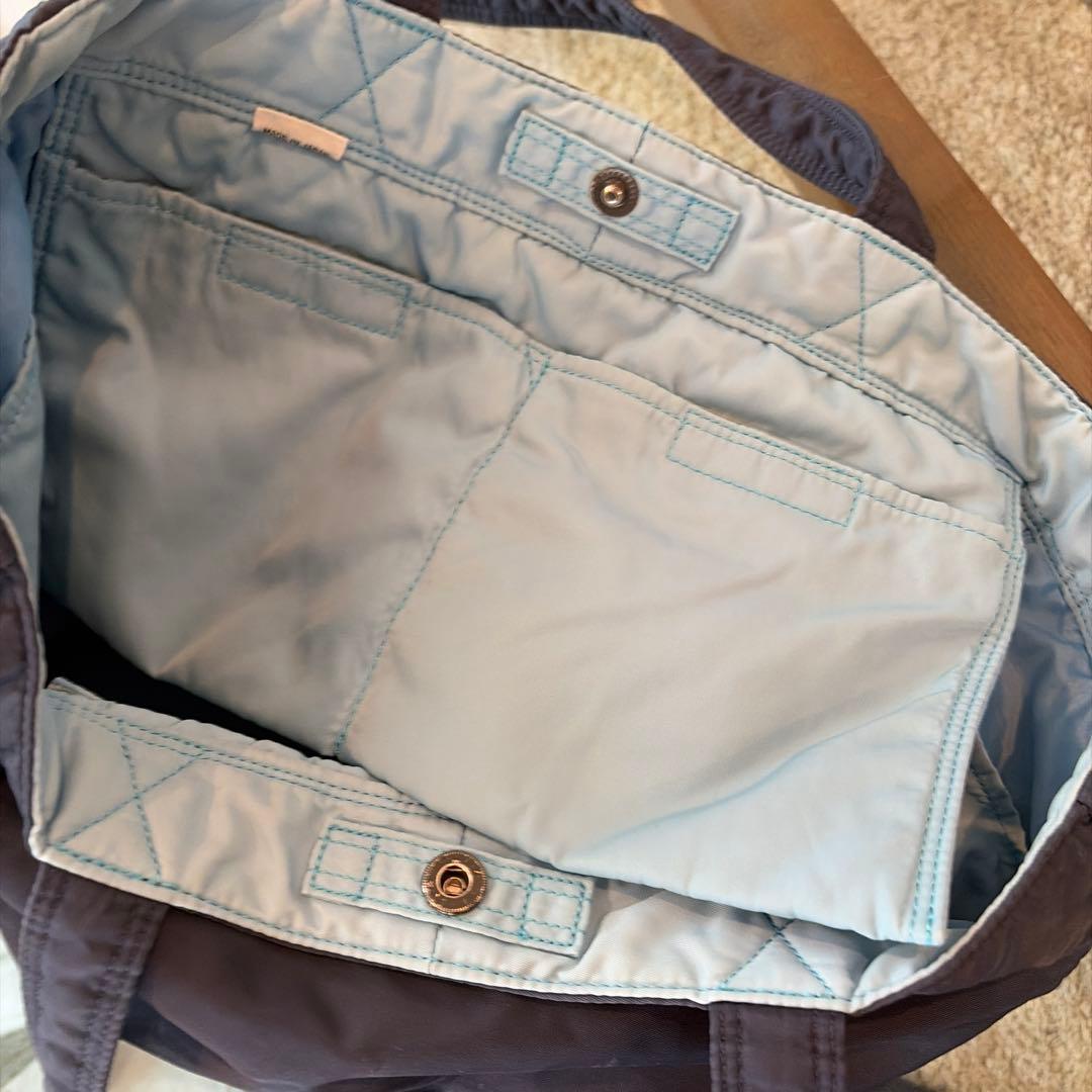 ネイビー PORTERナイロン トートバッグ