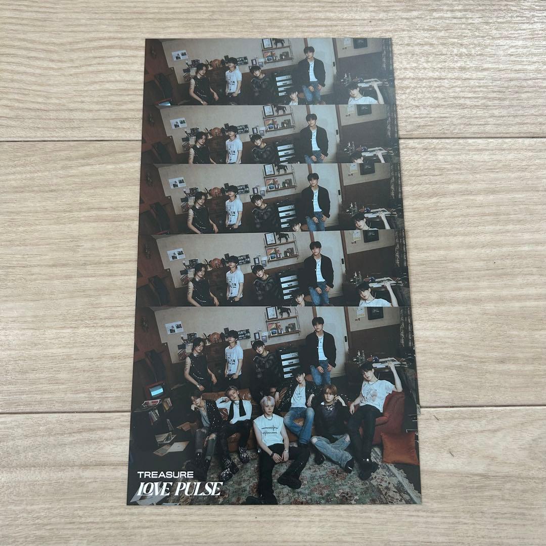 TREASURE ポストカード シリアル 5枚 未使用 LOVE PULSE