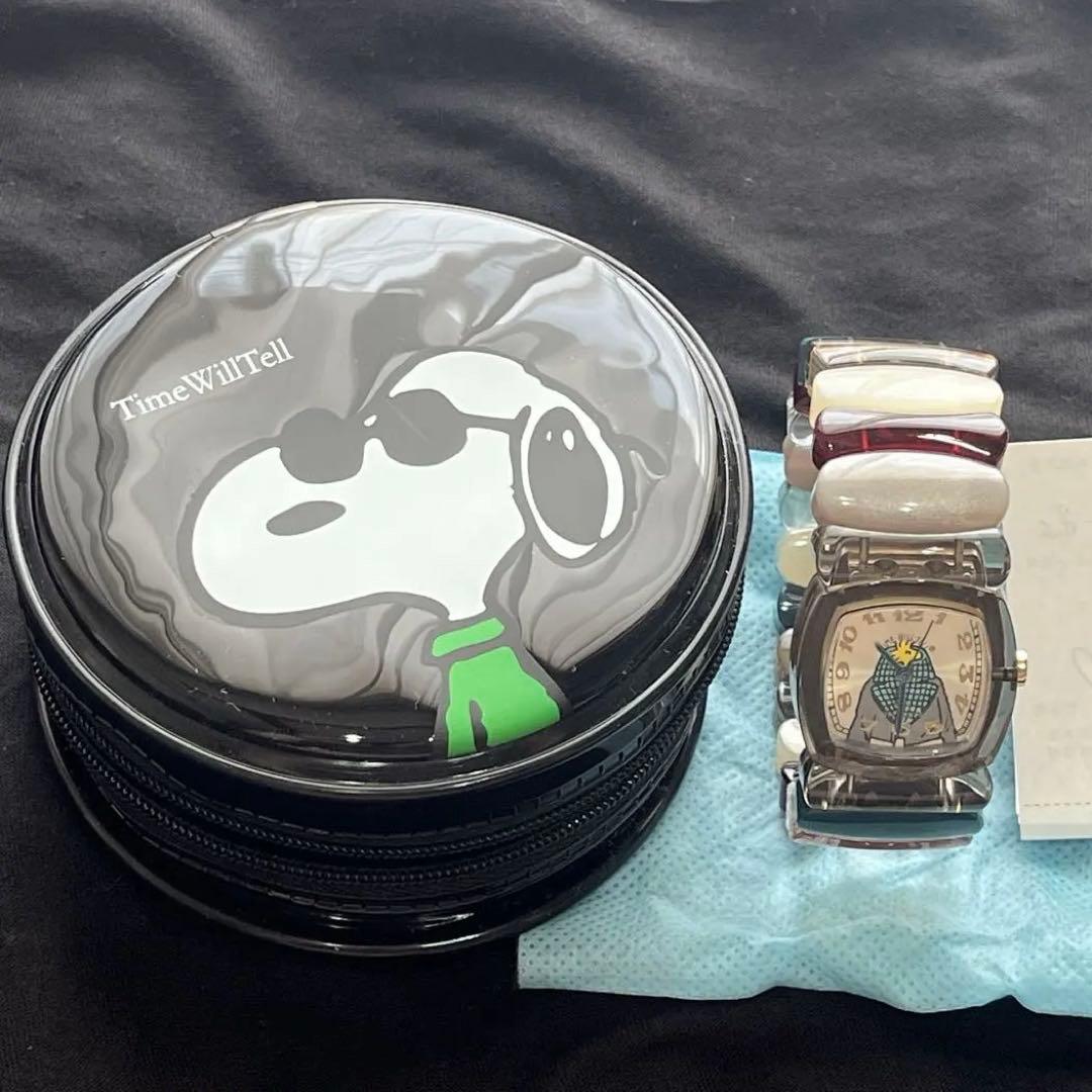 Time Will Tell(タイムウィルテル) ウッドストック時計 ケース付き