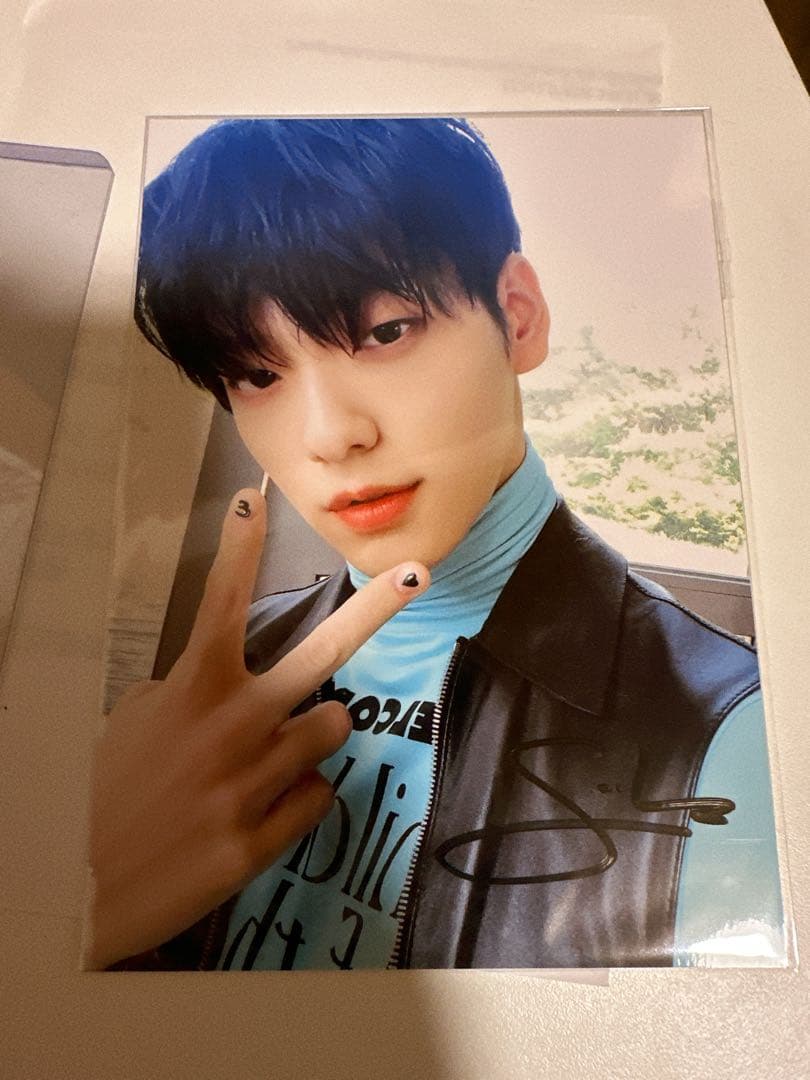 TXT スビン LINEMUSIC 直筆サイン入り生写真