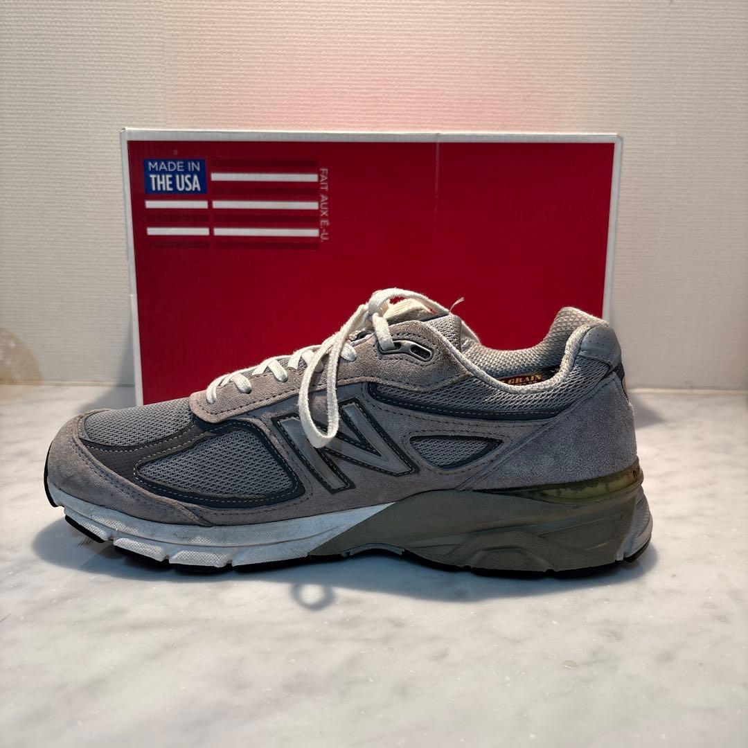 美品　箱付き　ニューバランス　990 V4 グレー　27センチ