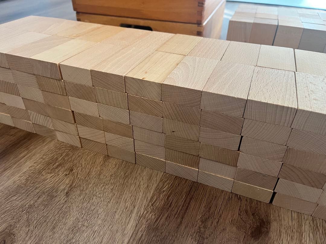 ドクスピール積み木　直方体240個・立方体48個の2箱　HABA社