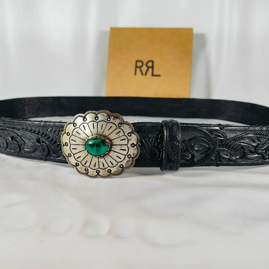 【極上ヴィンテージ品】PRL ラルフローレン　高級ターコイズコンチョドレスベルト