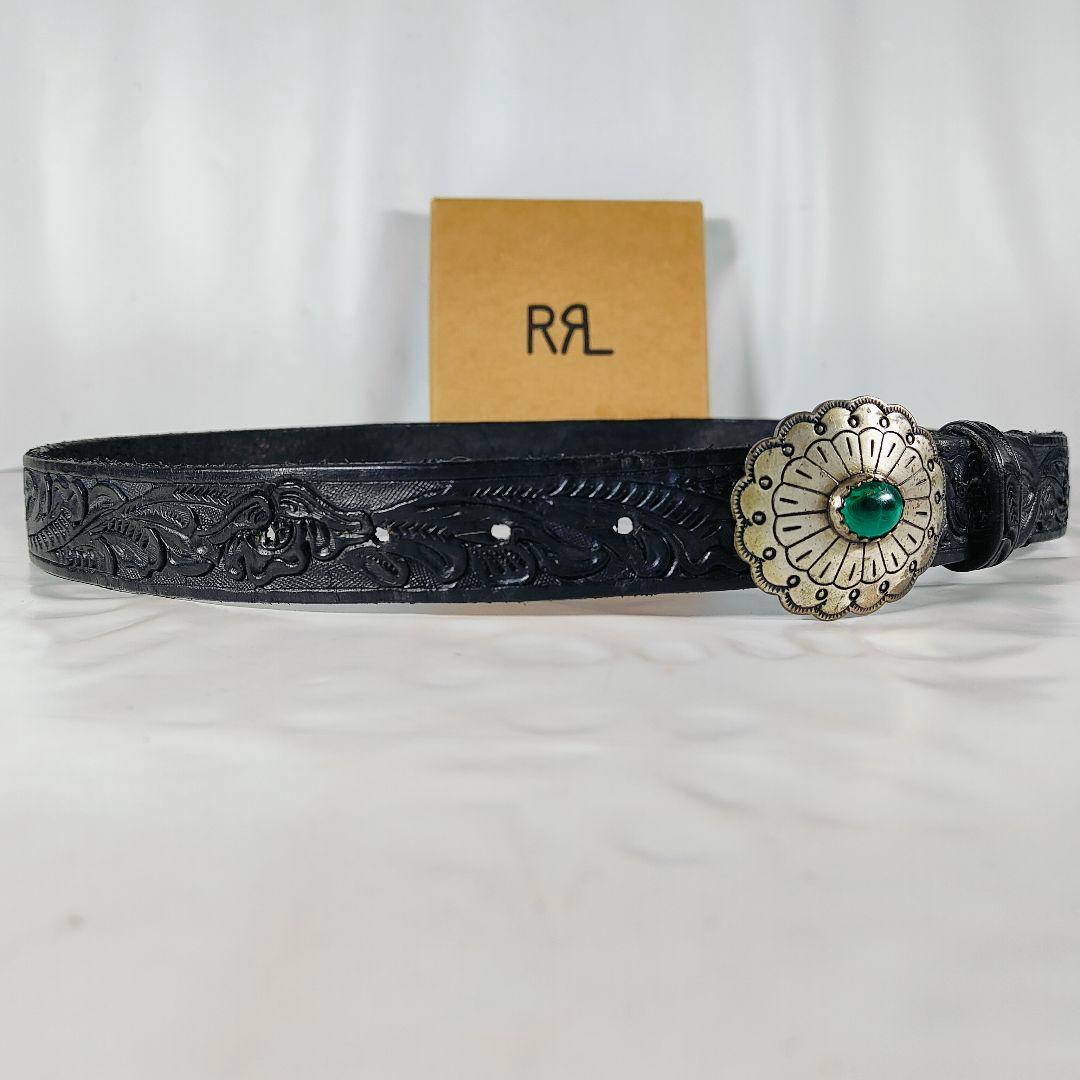 【極上ヴィンテージ品】PRL ラルフローレン　高級ターコイズコンチョドレスベルト
