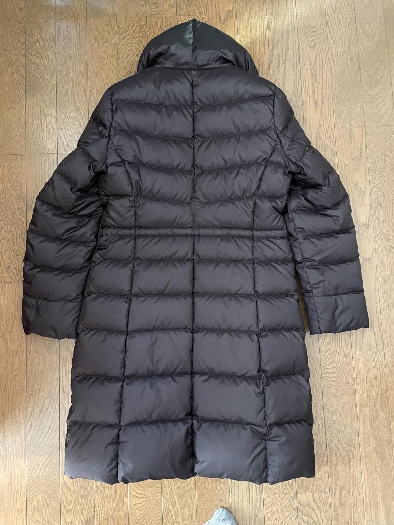 ★美品★23区シレータフタ ロングダウンコート ダークネイビー サイズ36