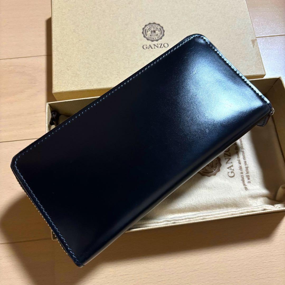 超激レア　ガンゾ　ganzo コードバン　長財布　ラウンドジップ　黒　完売品