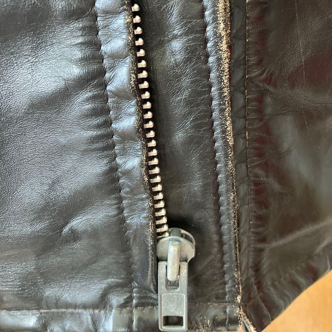 Schott ブラックレザーライダースジャケット