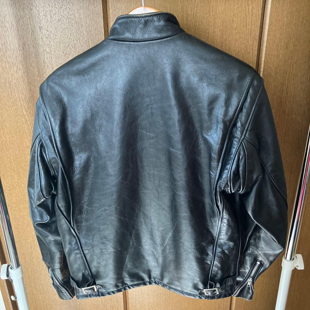 Schott ブラックレザーライダースジャケット