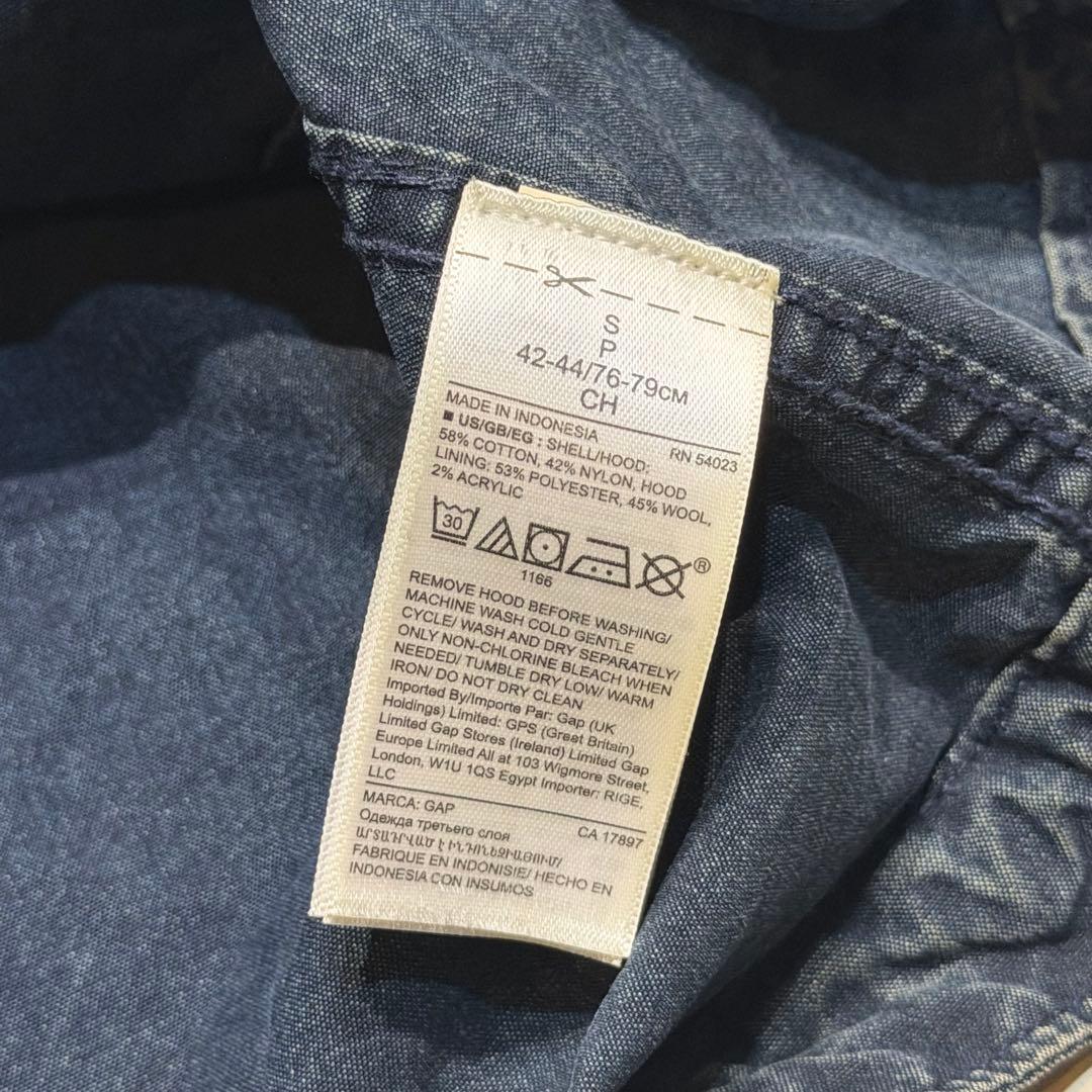 【古着】GAP ギャップ 1969 デニム M-65 フィッシュテイルパーカー