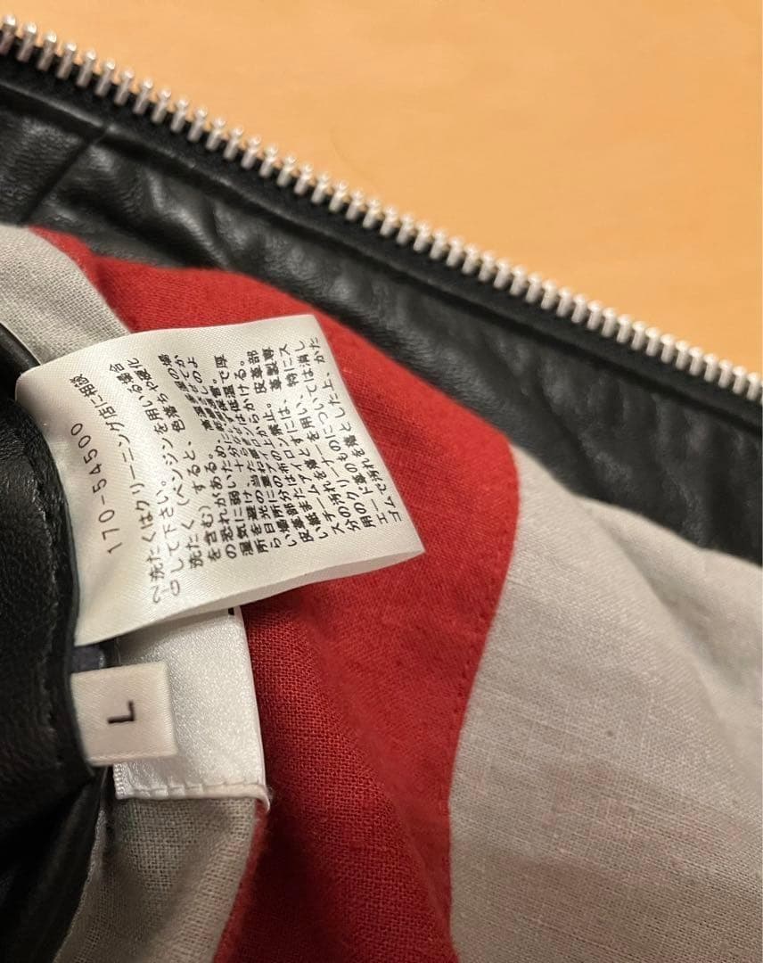 Schott tk.TAKEO KIKUCHI レザージャケットブラック L