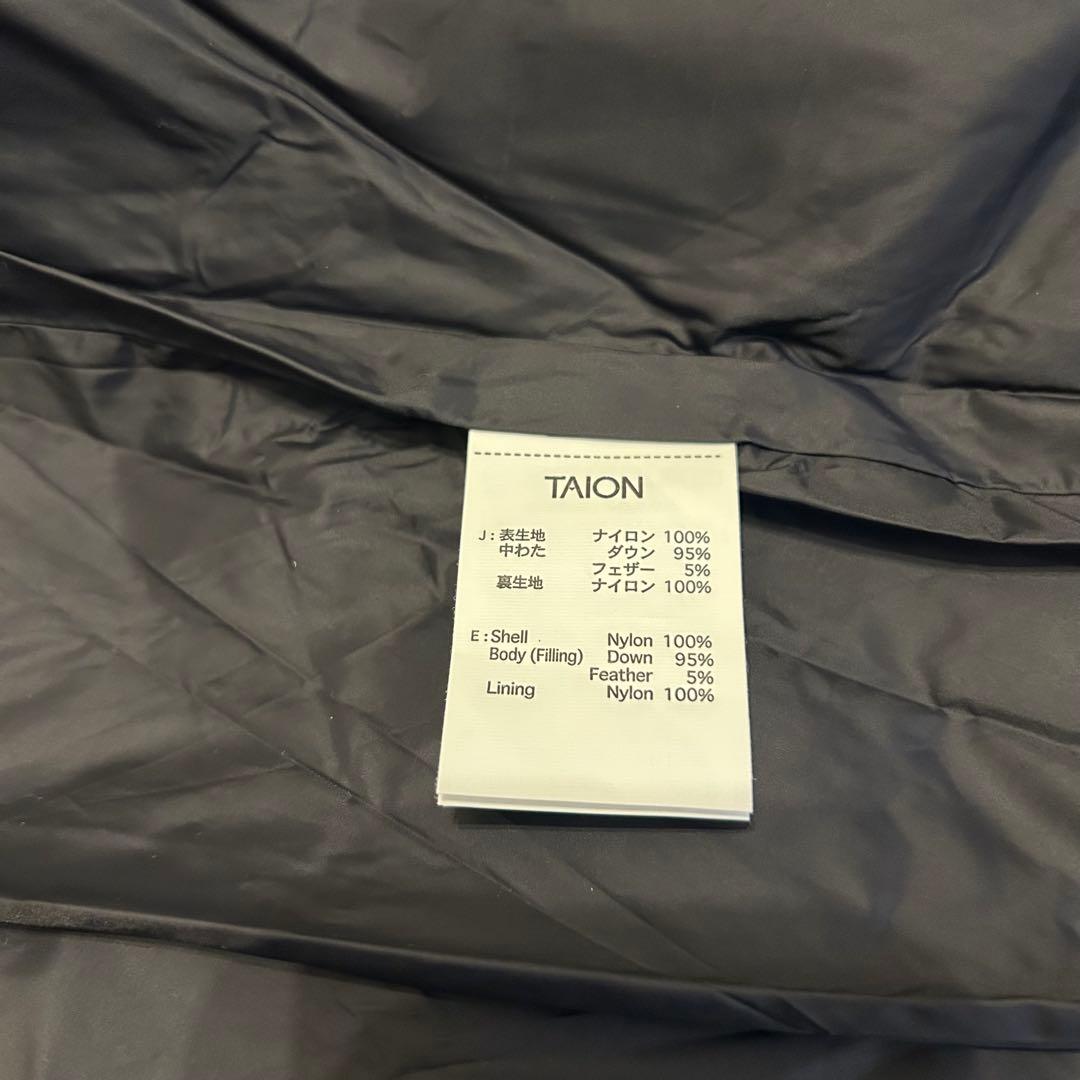 【美品】TAION NOLLEY'S別注 ダイヤキルトスタンドミドルダウン　黒