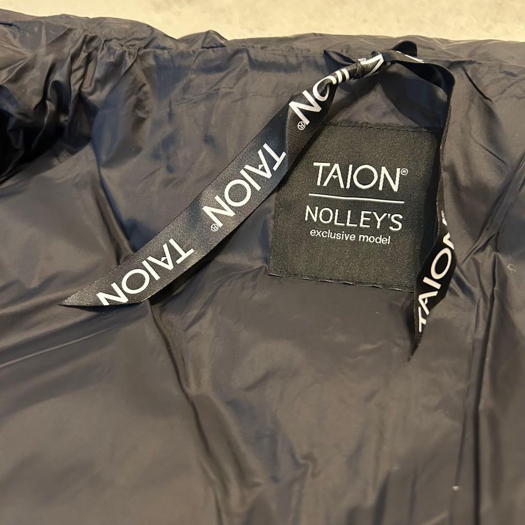 【美品】TAION NOLLEY'S別注 ダイヤキルトスタンドミドルダウン　黒