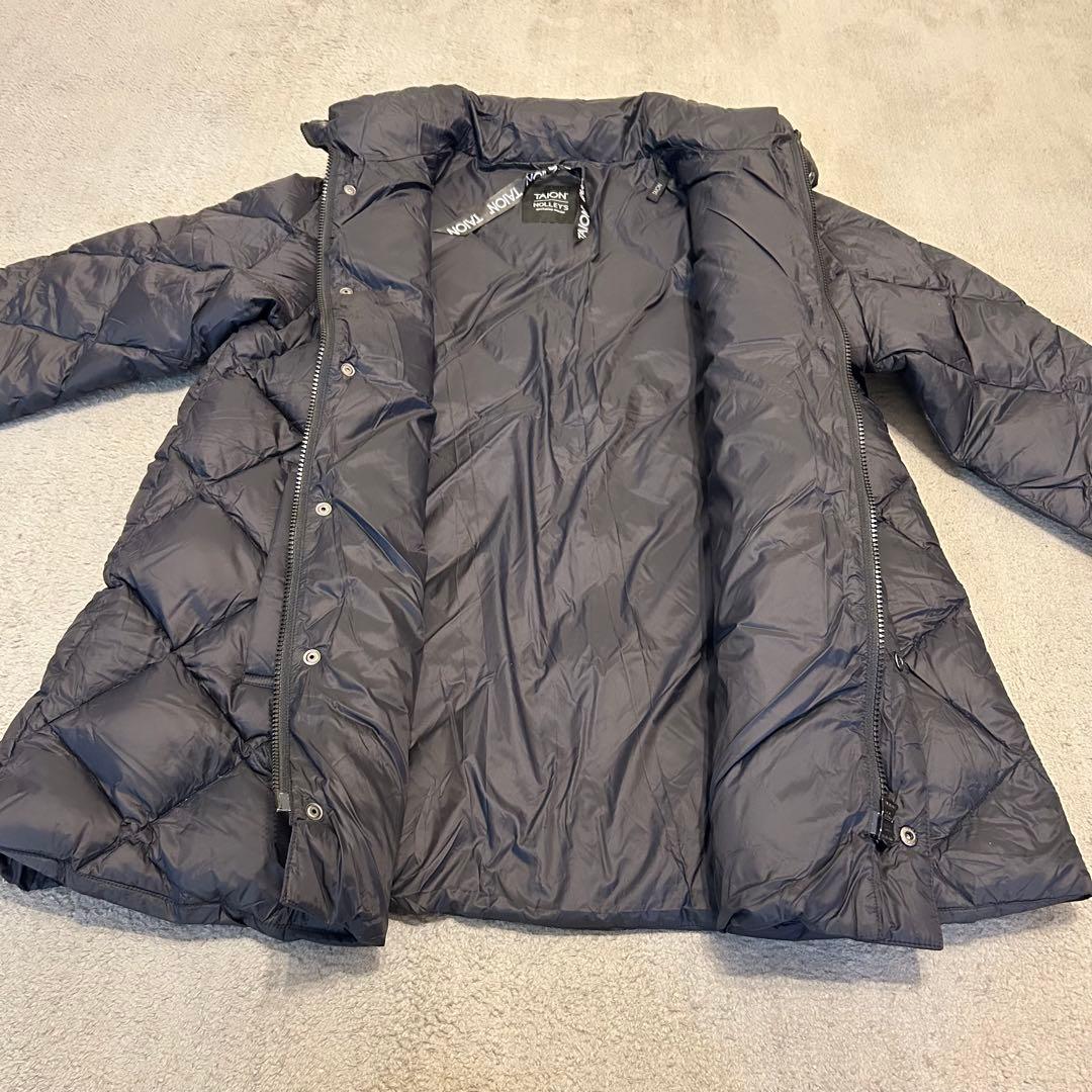 【美品】TAION NOLLEY'S別注 ダイヤキルトスタンドミドルダウン　黒