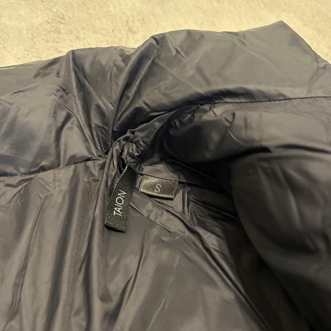 【美品】TAION NOLLEY'S別注 ダイヤキルトスタンドミドルダウン　黒