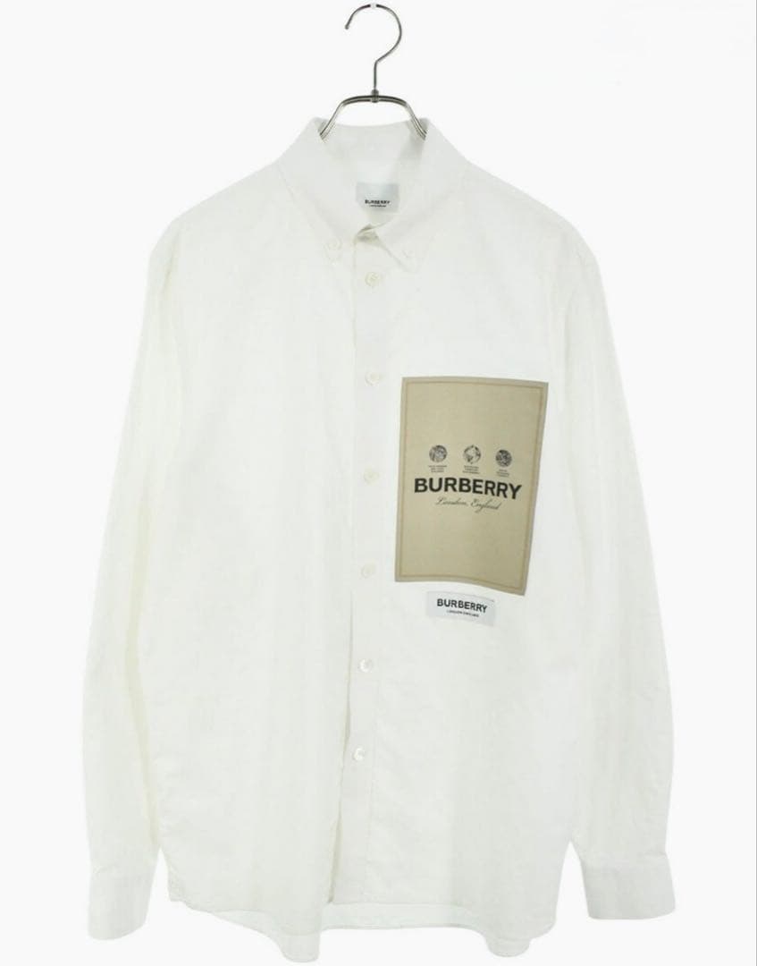 BURBERRY ホワイト シャツ ポケット付き