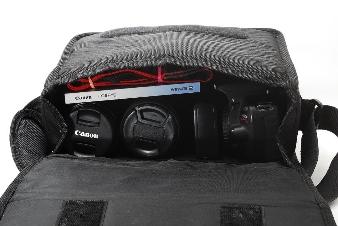 初心者安心！EOS Kiss X7 標準＋望遠Wレンズ バッグ付