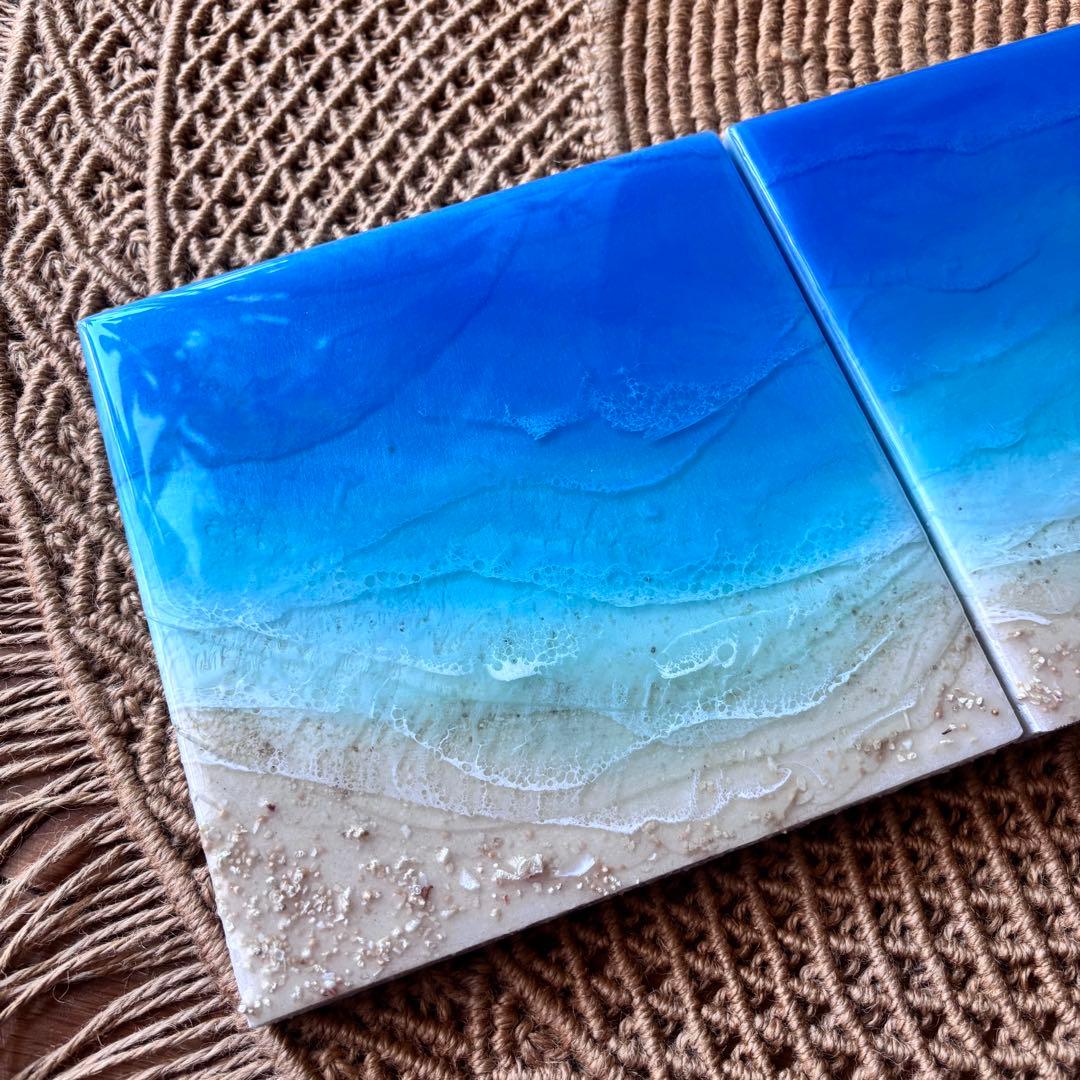 『沖縄の海を感じる』オーシャンレジンアート 3点セット♪