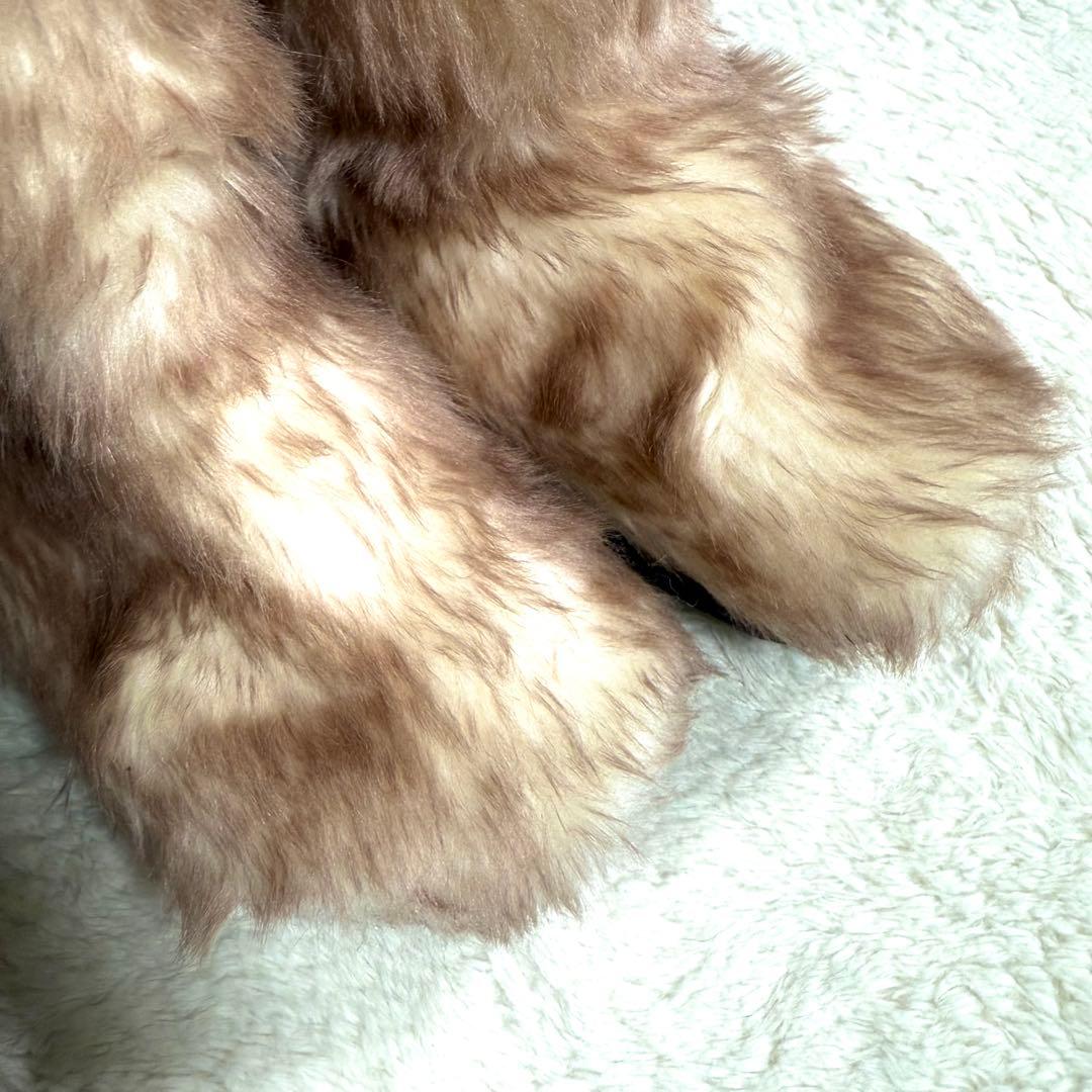 【極美品】クロックス ファーブーツ ロング W9 25cm y2k