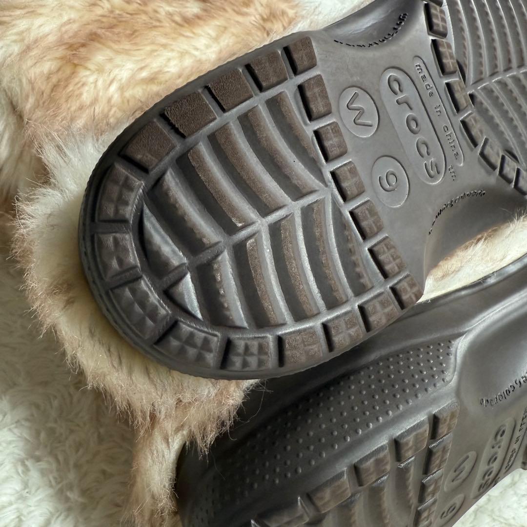 【極美品】クロックス ファーブーツ ロング W9 25cm y2k