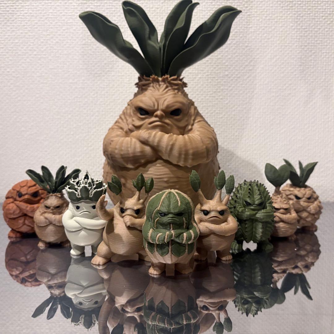 多肉植物・塊根植物フィギュア XS サイズ 9体セット