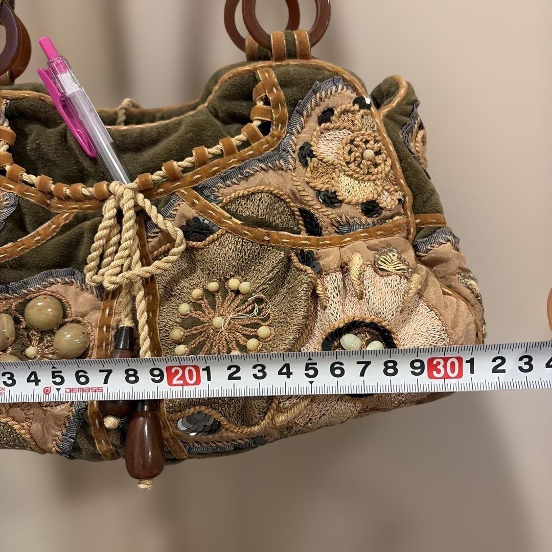 JAMIN PUECH 刺繍ハンドバッグ