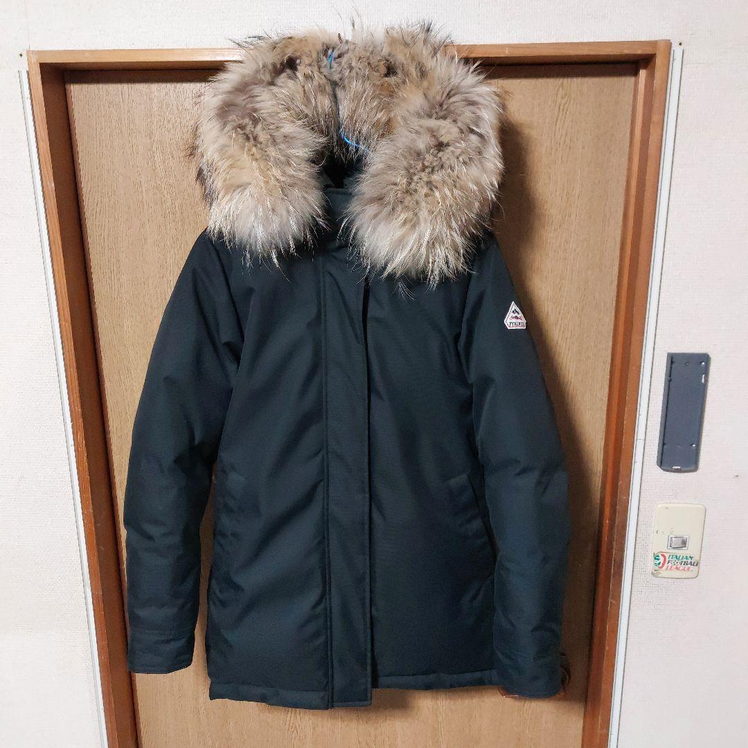 美品 ピレネックス ボルドー ファーダウンジャケット サイズ36