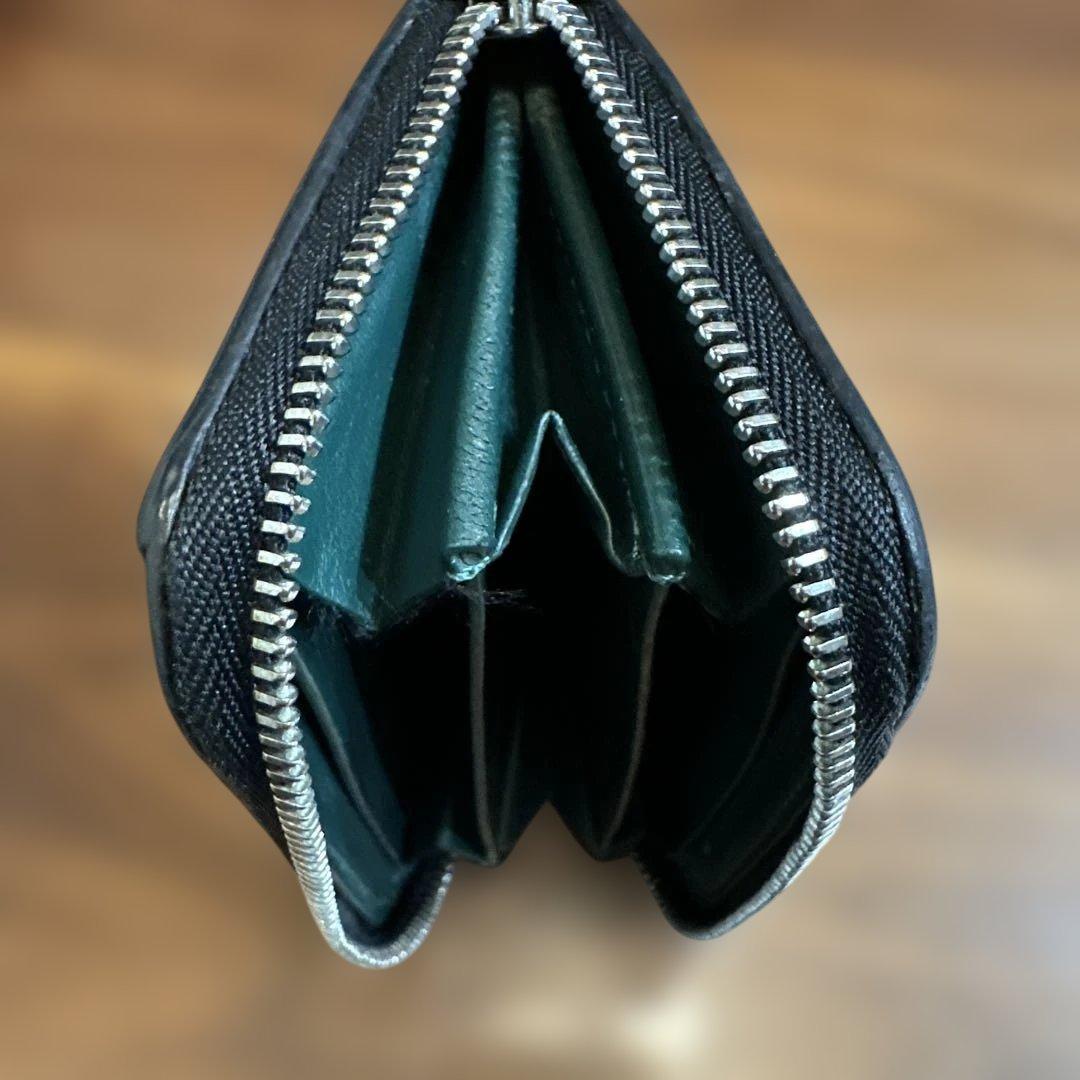 ポ*カ様 Burberry 黒 レザー ケース　革　古銭入れ　キーリング付