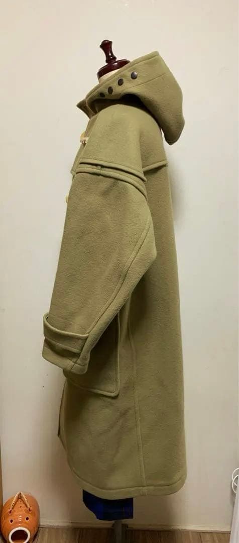 HYKE ビッグシルエット、ロング丈ダッフルコートサイズ1