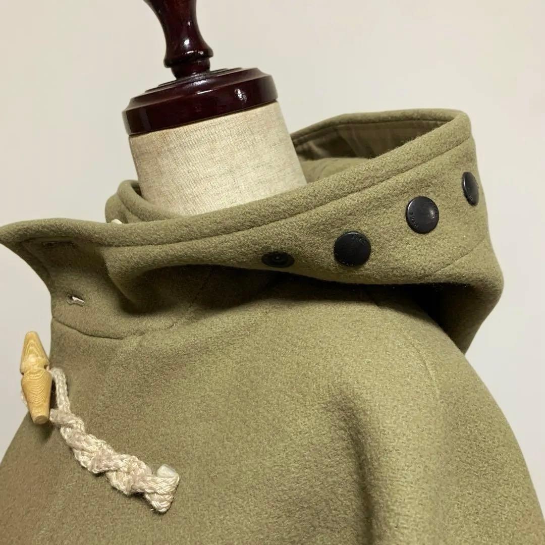 HYKE ビッグシルエット、ロング丈ダッフルコートサイズ1