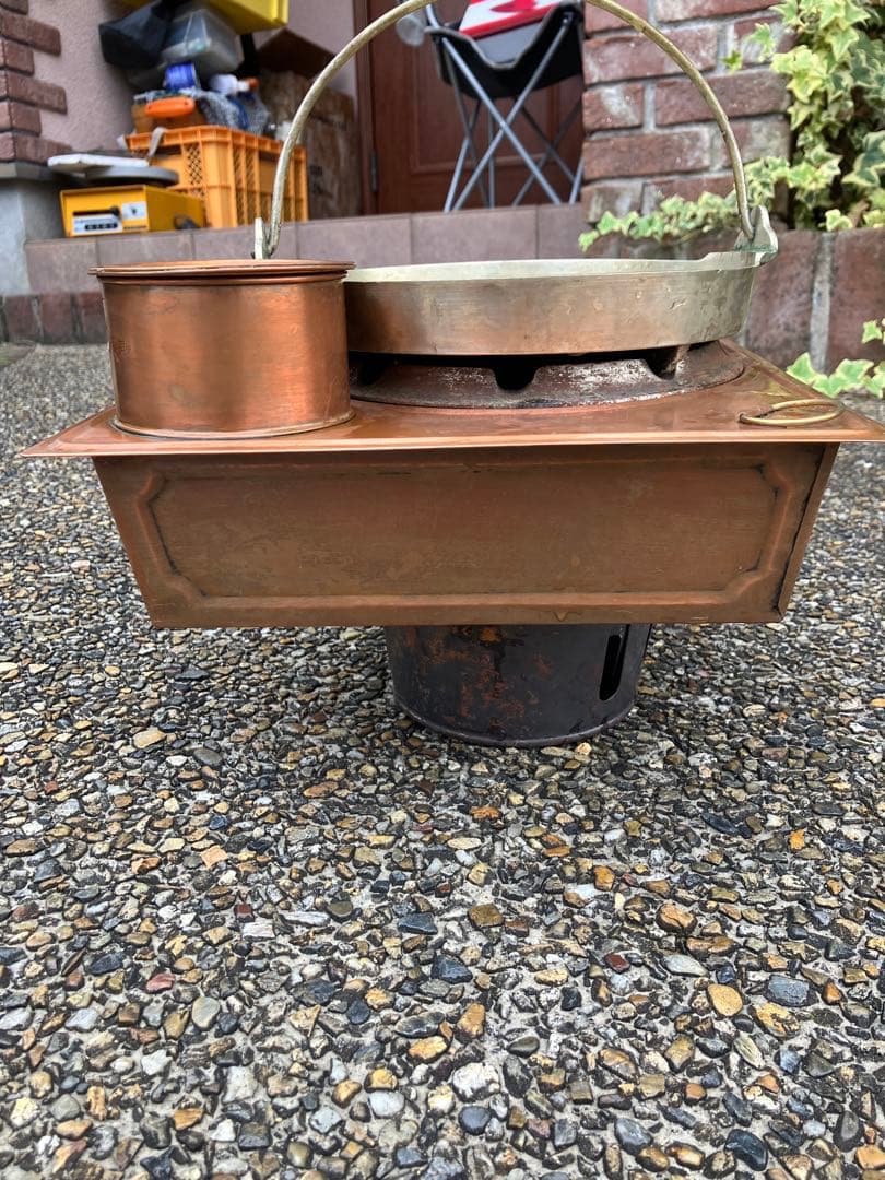 昭和レトロ当時物　銅兼　古道具 純銅製の銅壷 湯燗器 熱燗器　銅壷 銅壺 古民具