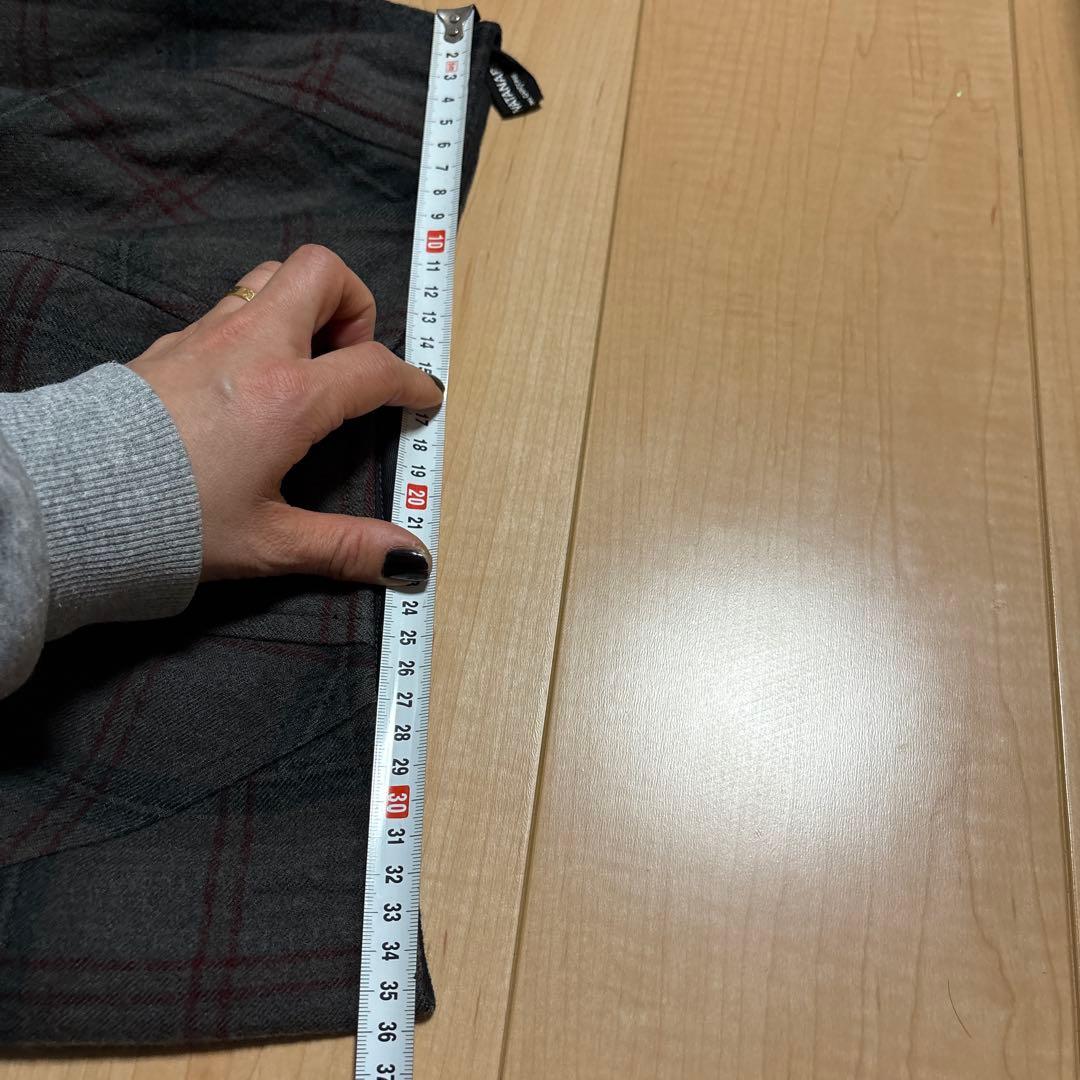 ジュンヤワタナべコムデギャルソン マーメイドフレアスカート　チェック柄