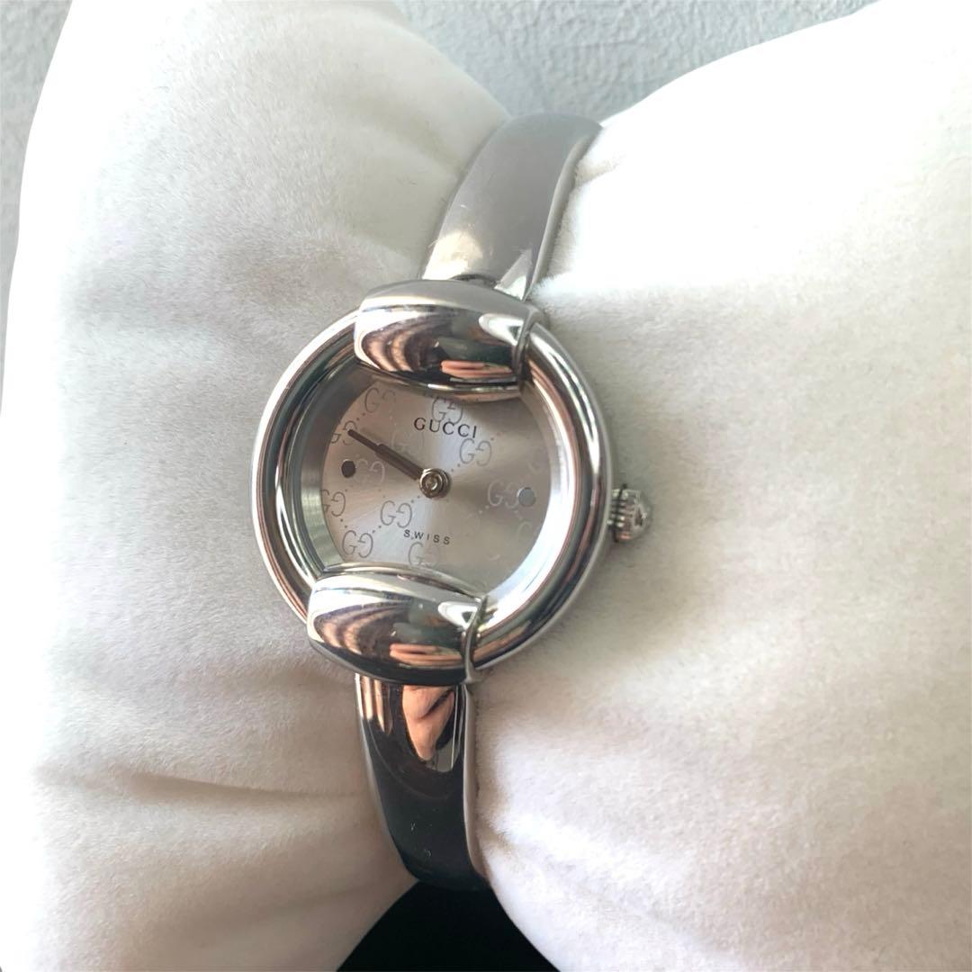 12/21までSALE★GUCCI 1400L 腕時計シルバー GG文字盤