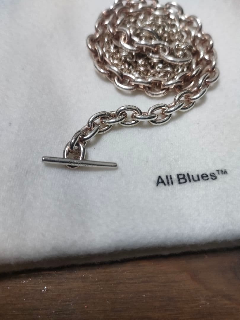 All Blues シルバー チェーンネックレス