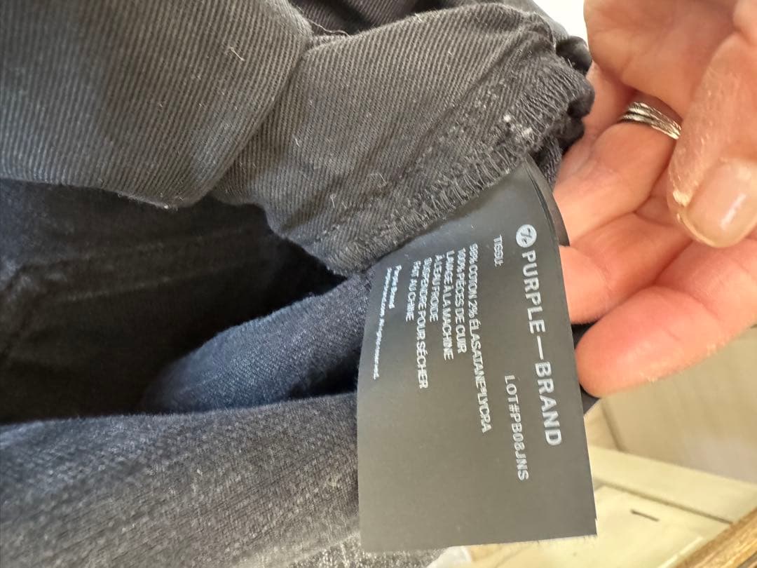 PURPLE BRAND P001 Black ストレッチスキニーデニム 30