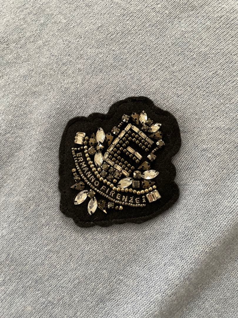 新品 エルマンノ シェルヴィーノ フィレンツェ ビジュー ニット 38 10万