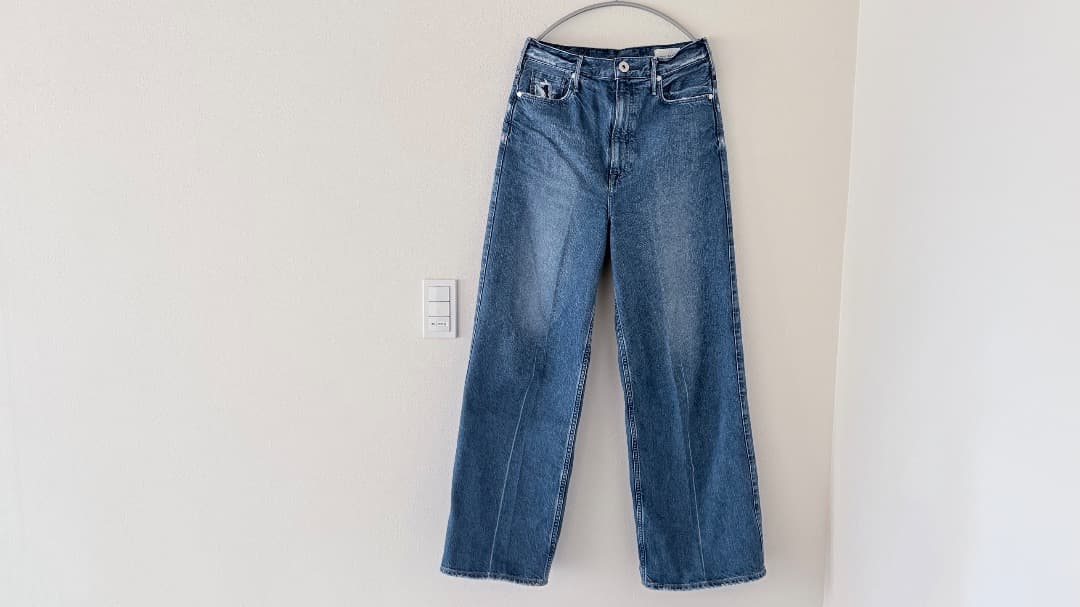 アッパーハイツ ワイド ストレート ハイウエスト デニム yanuk 24