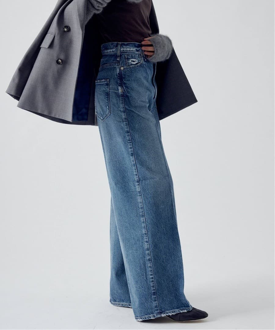 アッパーハイツ ワイド ストレート ハイウエスト デニム yanuk 24