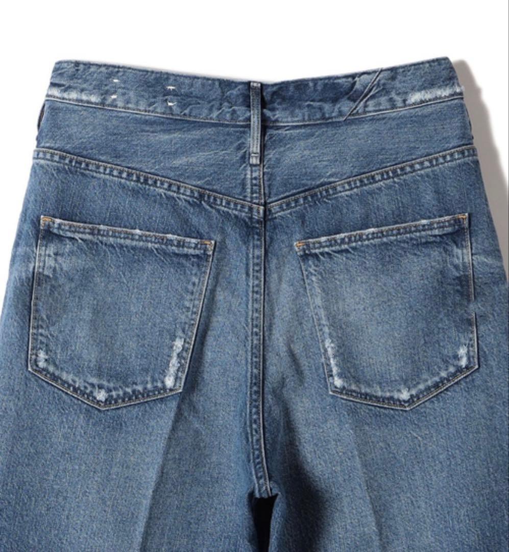 アッパーハイツ ワイド ストレート ハイウエスト デニム yanuk 24