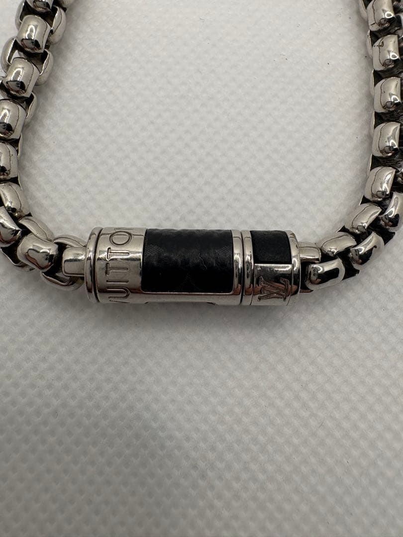 ルイヴィトン ブレスレット チェーン シルバー系 メンズ