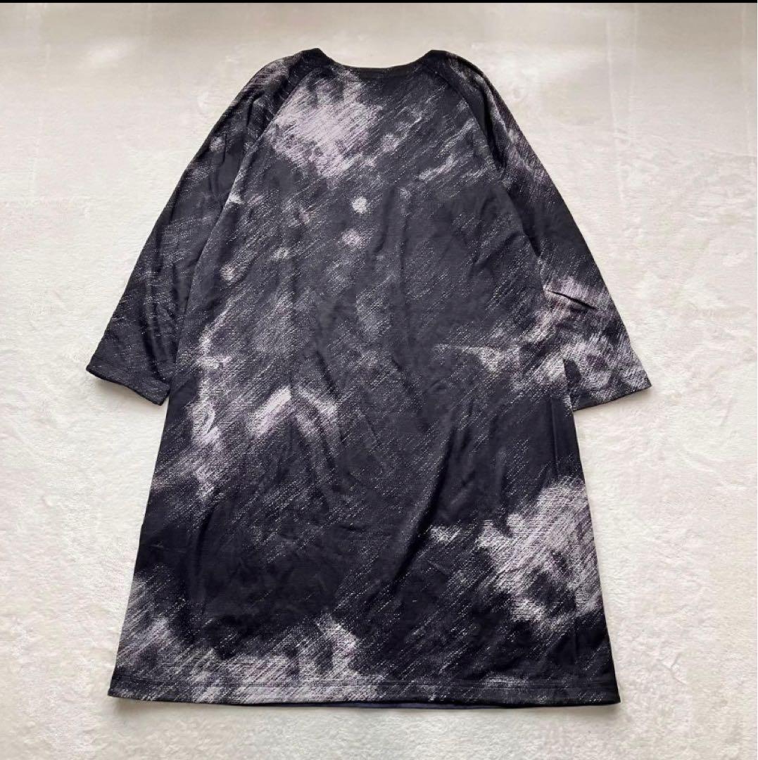 HaaT ハート イッセイミヤケ 総柄アート柄 ワンピース チュニック ゆったり