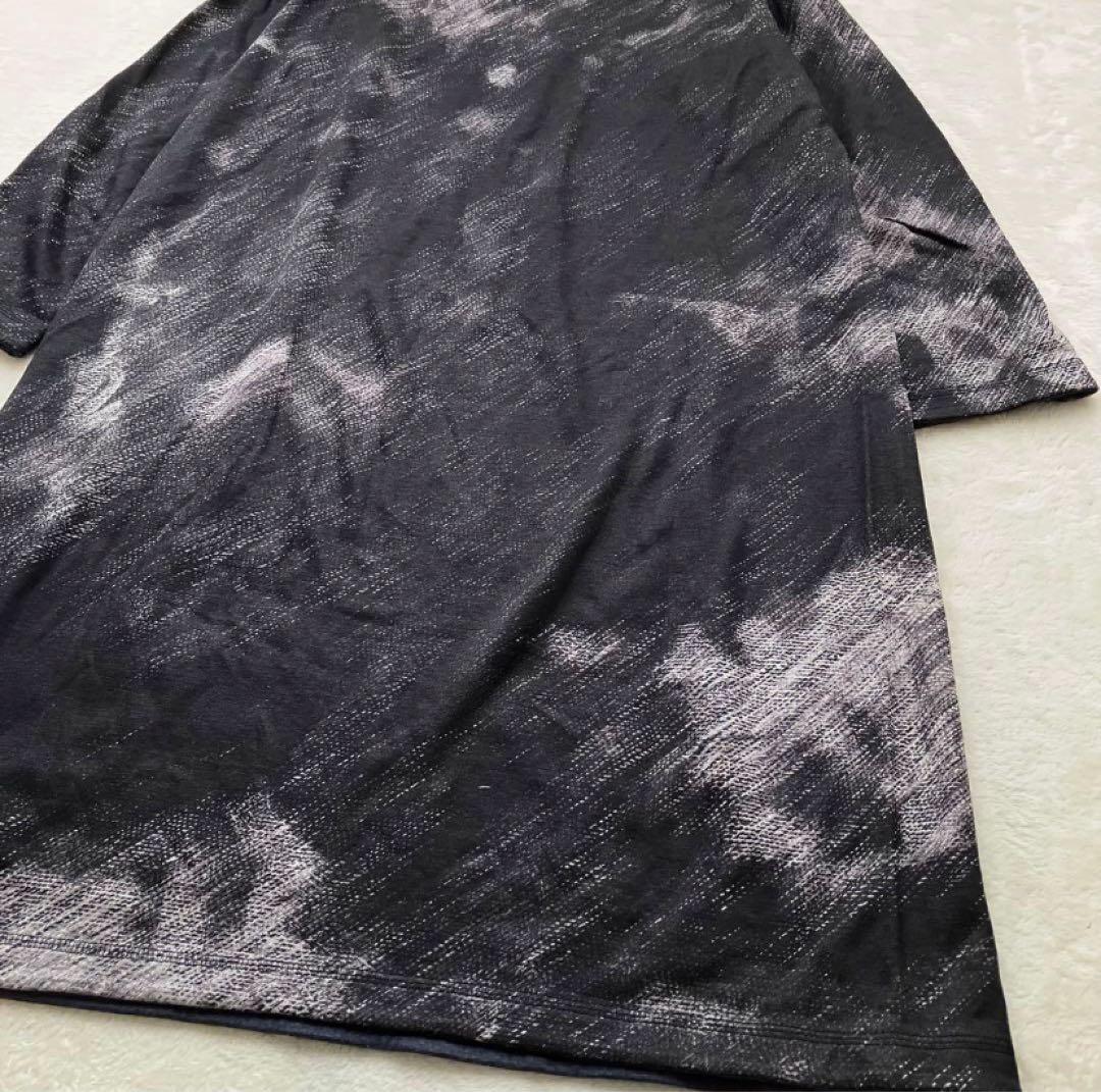 HaaT ハート イッセイミヤケ 総柄アート柄 ワンピース チュニック ゆったり