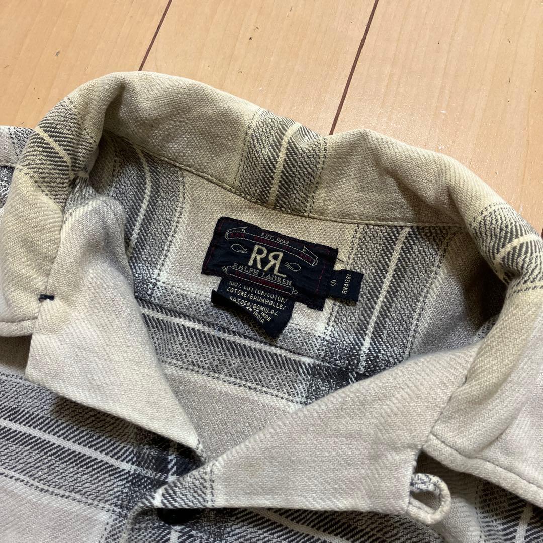 RRL ダブルアールエル　長袖シャツ　チェック　Sサイズ