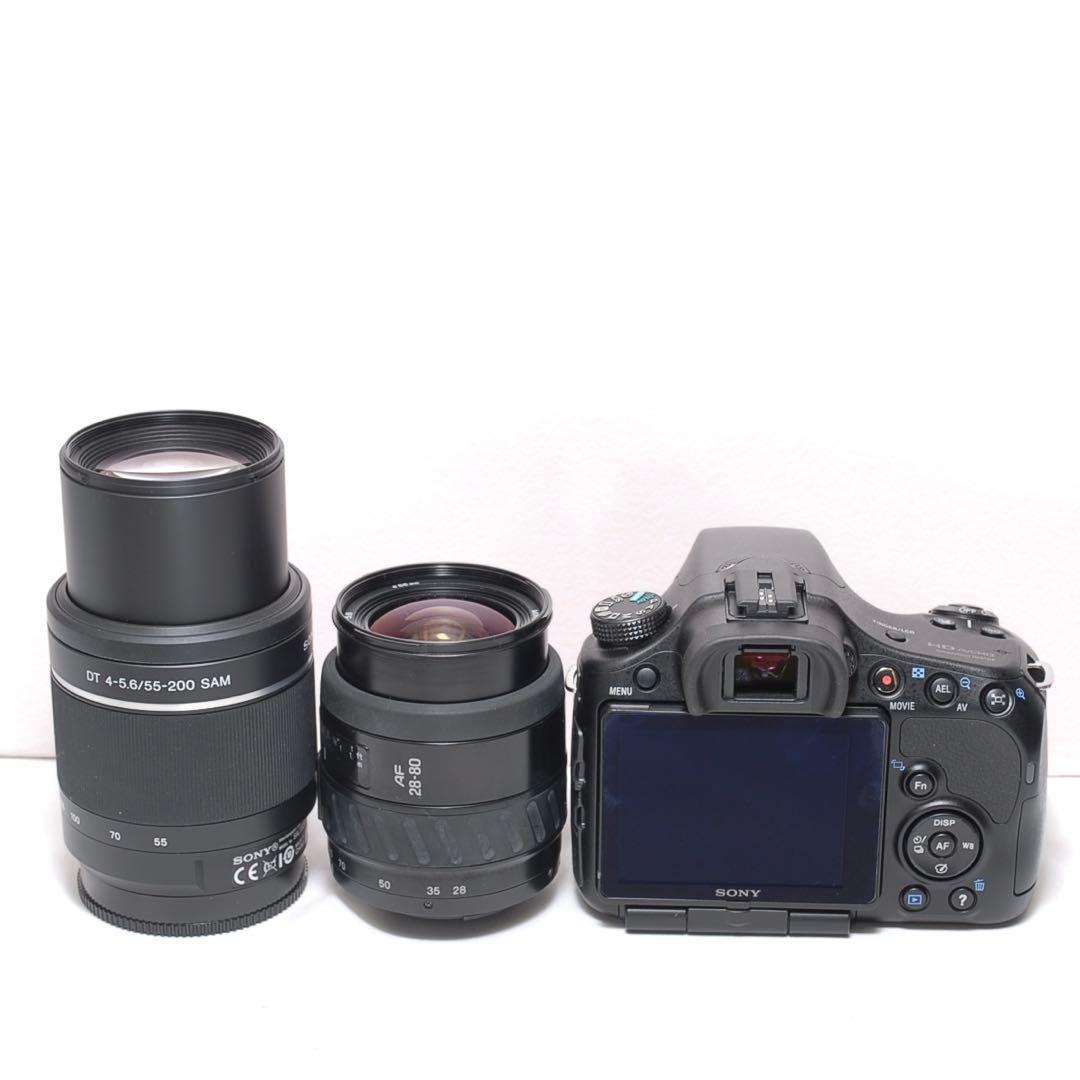 ✨一眼レフデビューに✨SONYα65✨ソニー✨ダブルレンズ✨スポーツ観戦にも