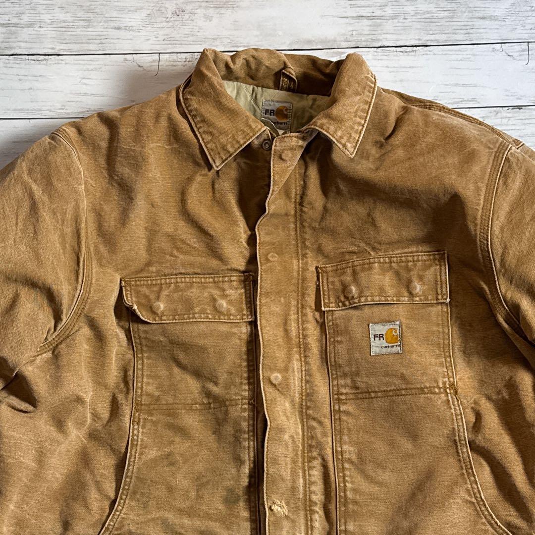 カ*し様 Carhartt FR カーハート ダックジャケット ブラウン 茶　メ
