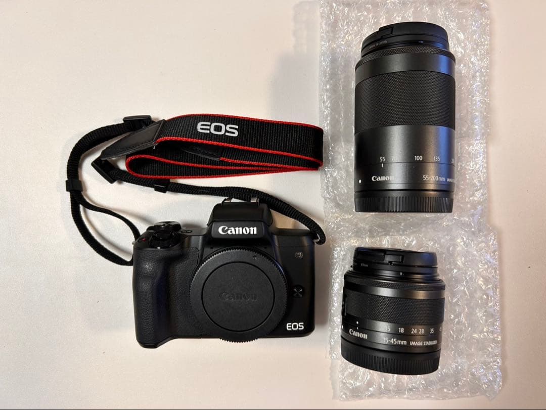 Canon EOS Kiss M2 ダブルズームキット5年保証★本日限定価格