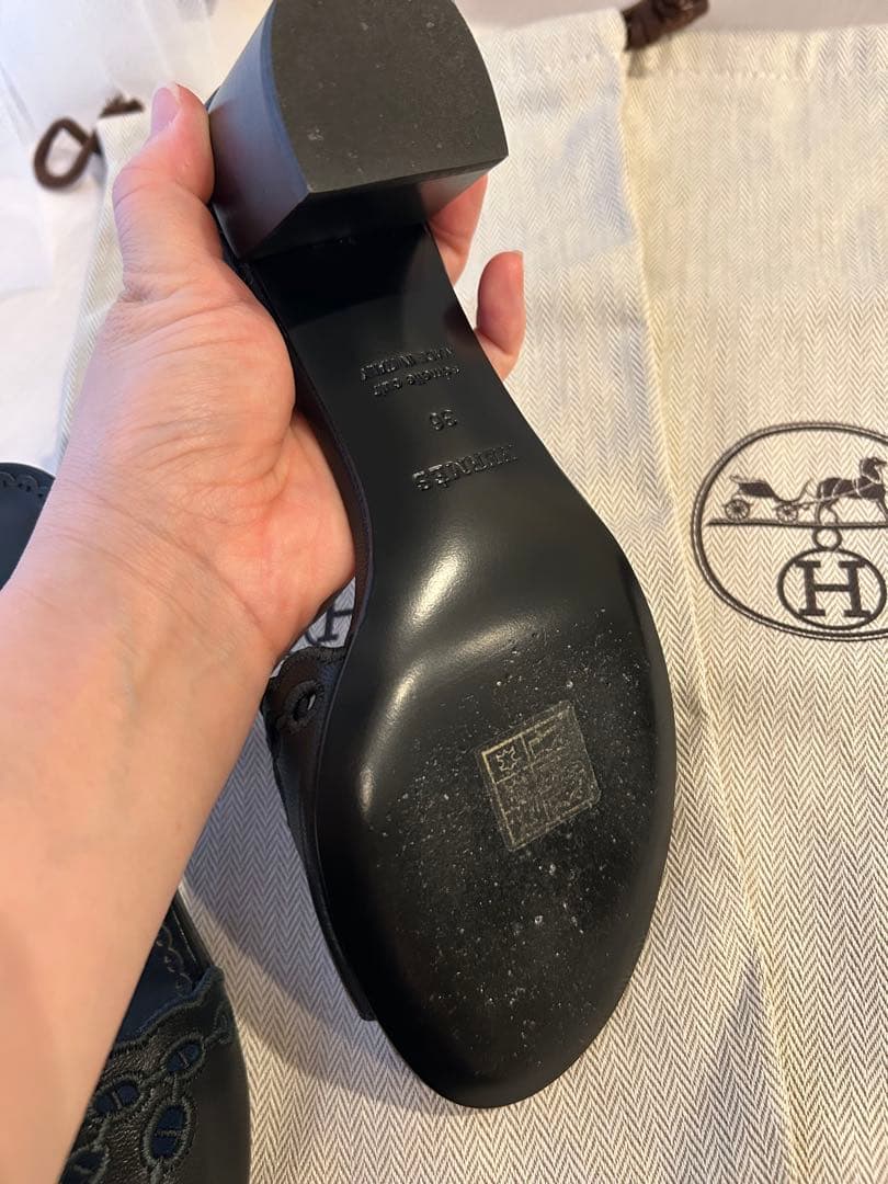 試し履きのみ　エルメス　サンダル　グラディス　36 シェーヌダンクル　23.5