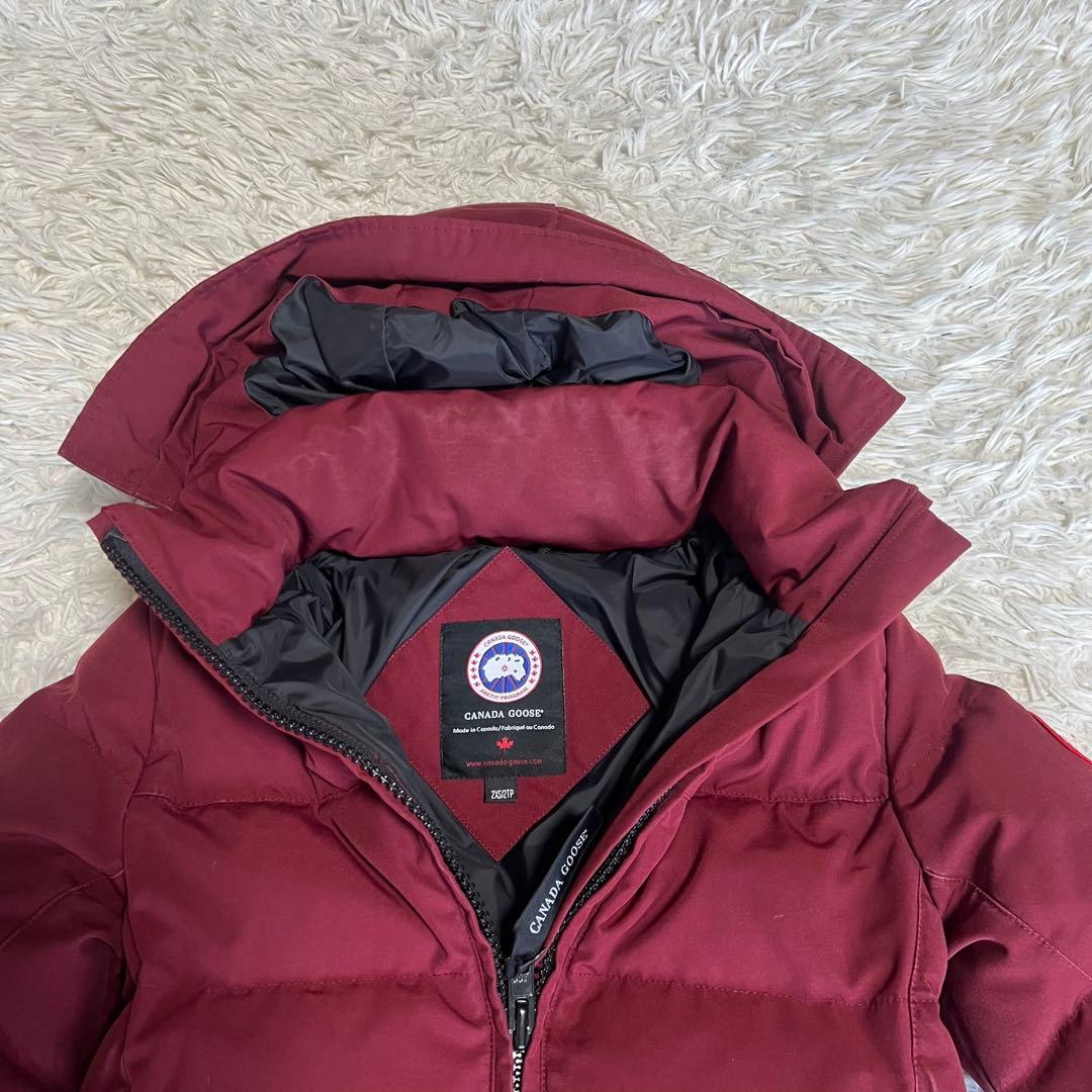 【希少】  カナダグース　ダウンコート　ソラリス　ボルドー