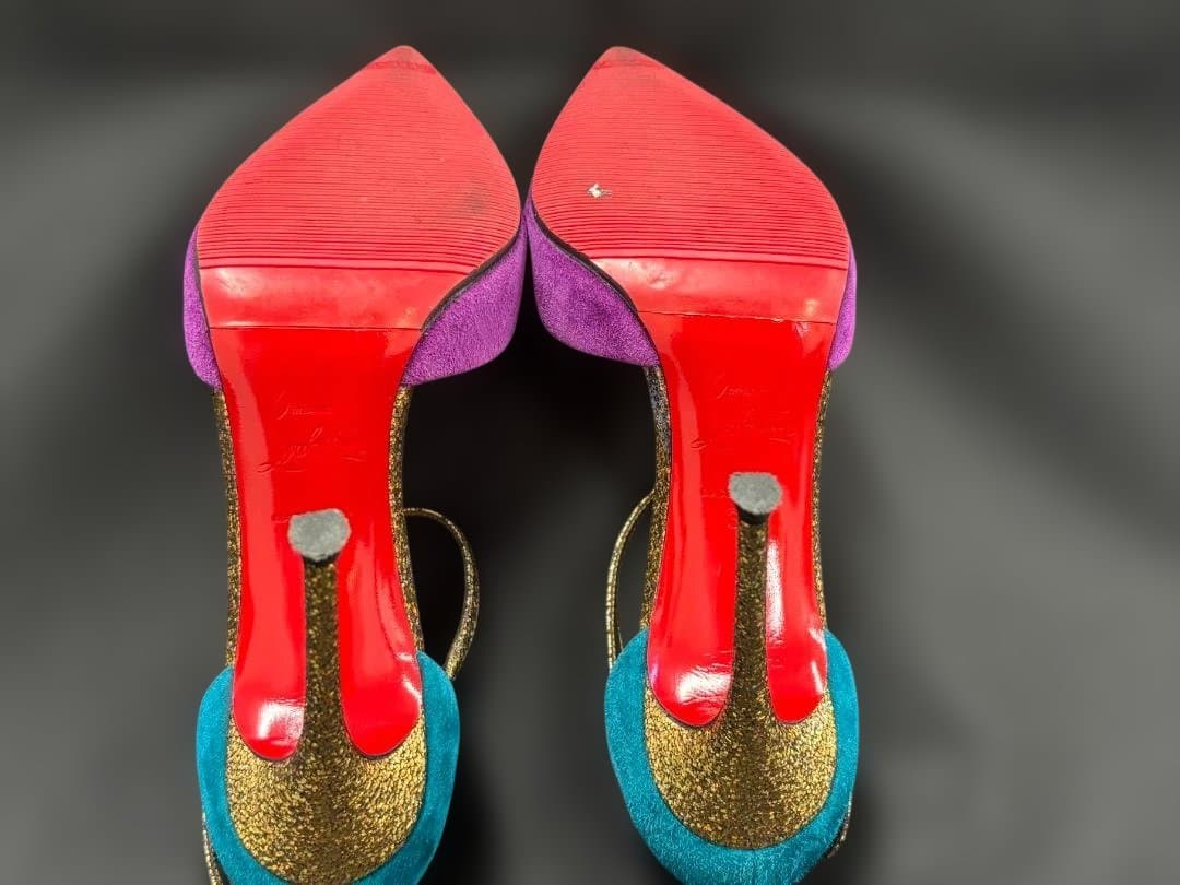 ☆ビジュー付☆ルブタン ハイヒール ピンヒール 35 パンプス