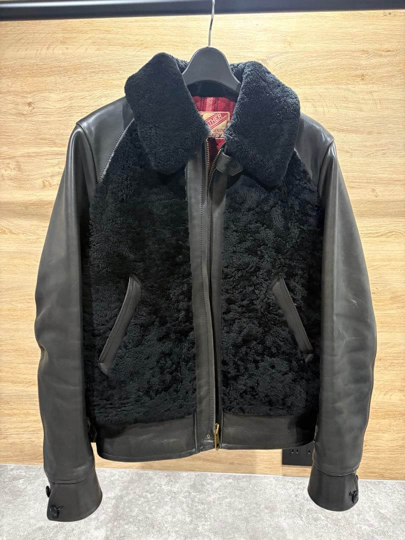 Y’2 LEATHER グリズリージャケット 38 熊ジャン