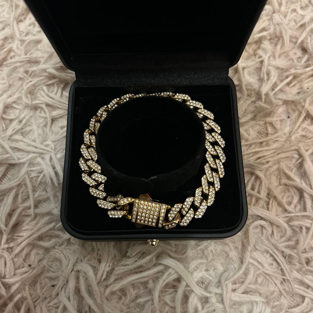 NASTYDOG ゴールドクリスタルネックレスナスティードックブレスレット